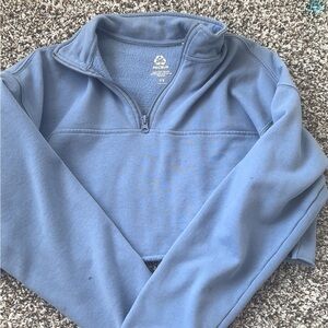 PacSun Steel Blue Quarter-Zip Pullover